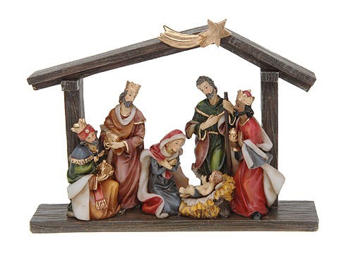 Wunderschöne Weihnachtskrippe Krippe Mit Figuren B |Weihnachtsdeko ...