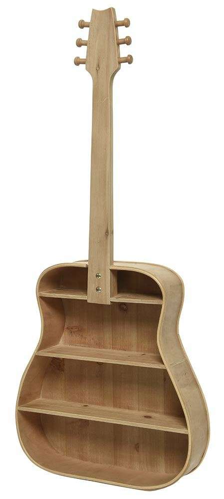 Gitarrenregal Wandregal Holz Gitarre Musikregal Originelles Regal H ...