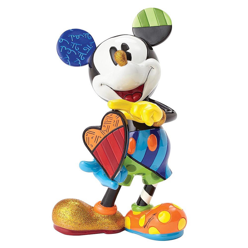 DISNEY Figur Mickey Mouse with Rotating Heart BRITTO Collection 22cm