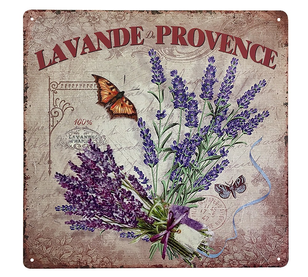 Blechschild Lavande de Provence Dekoschild Lavendel