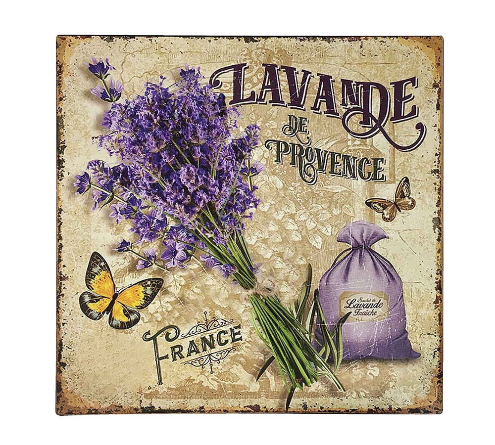 Blechschild Lavande de Provence Dekoschild Lavendel